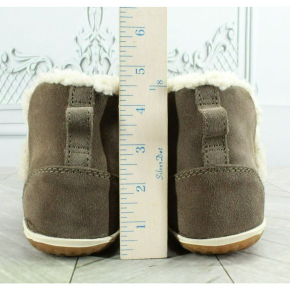 LL Bean Gray  Suede Slip On Mountain Moccasin Slippers Boot Size 7 M - Picture 6 of 9